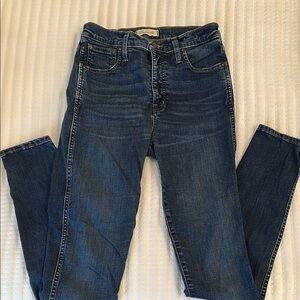 Madewell Blue Skinny Jeans with Stretch (28Tall)